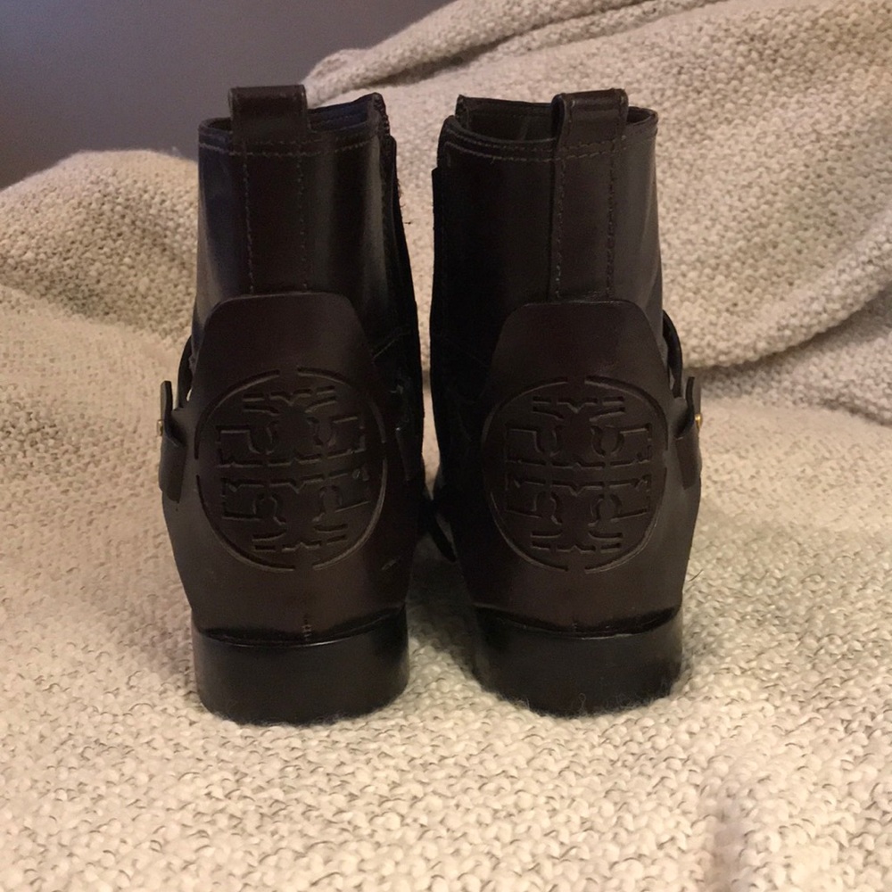 Tory Burch Dark Brown Ankle Boots